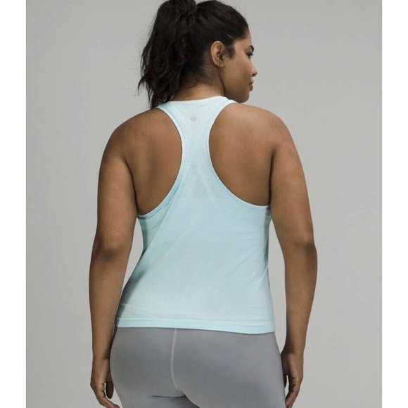 Lululemon Swiftly Tech RB Tank 2.0 Icing Blue Size 20 NWT - Picture 3 of 7